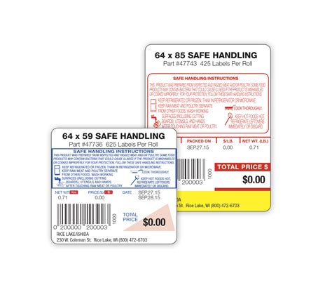 Retail Safe Handling Instruction Label