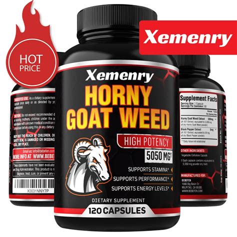 Men S Horny Goat Weed Capsules Mg Formula Contains Black Pepper