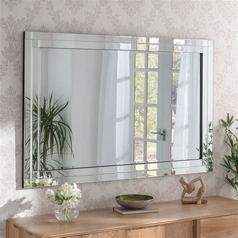 15 Best Collection Of Double Crown Frameless Beveled Wall Mirrors