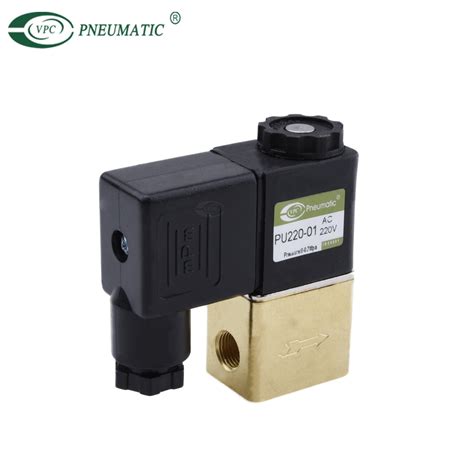 PU220 Series 2 2 Way Direct Acting Solenoid Valve China Brass