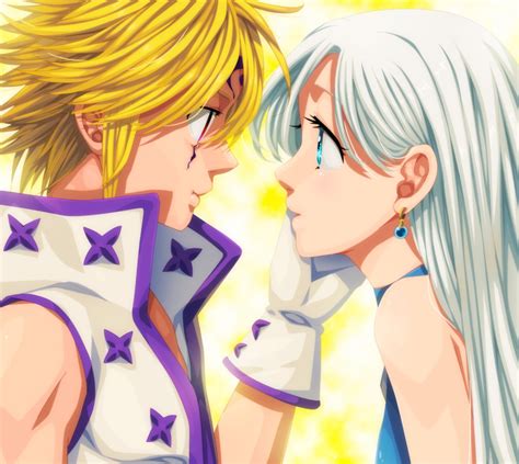 two anime characters with blonde hair and blue eyes, one is kissing the ...