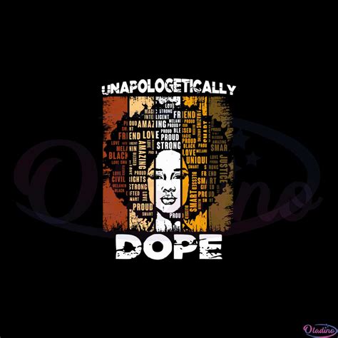 Unapologetically Dope Black Pride Melanated African American Women Svg