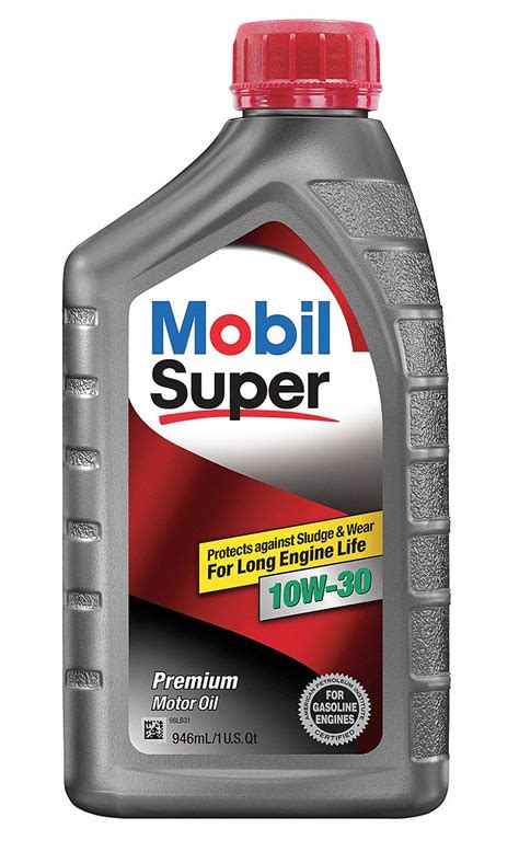 MOBIL Synthetic Blend Engine Oil 1 Qt 10W 30 For Use With Gasoline