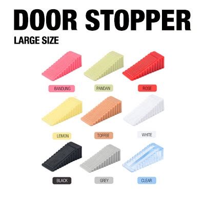 [Stock In SG] Door Stopper Plastic Wedge Anti Skid Door Blocker. Silent ...