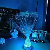 Playlearn Fibre Optic Colour Changing Lamp Crystal Filled Base