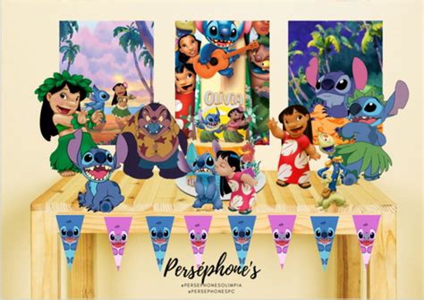 Stitch Kit Festa So Um Bolinho Produtos Personalizados No Elo7