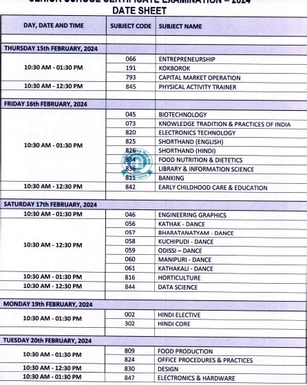 Cbse Class 12 Date Sheet 2024 Revised Cbse 12th Exam Starts From