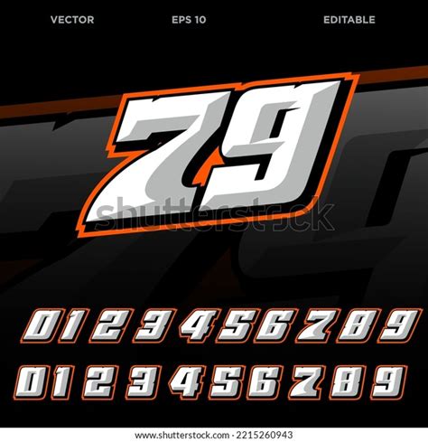 Race Numbers Font: Over 15,808 Royalty-Free Licensable Stock Vectors ...