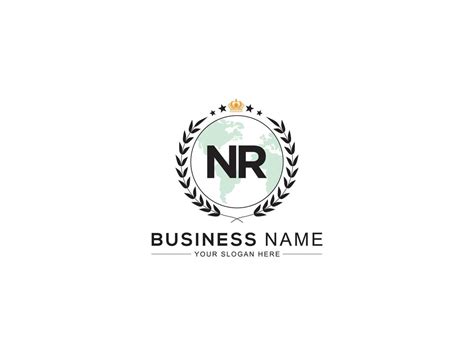 Minimalist Nr Logo Icon, Luxury Crown and Three Star NR Business Logo Letter Design 22915182 ...