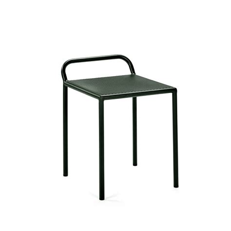 Tabouret de jardin vert foncé Fontainebleau