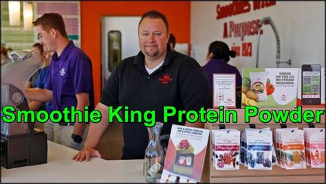 Smoothie King Protein Powder Menu