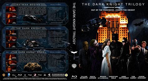 The Dark Knight Trilogy Movie Blu Ray Custom Covers