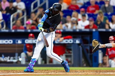 Miami Marlins’ Jazz Chisholm Jr. exits game vs Texas Rangers with ...