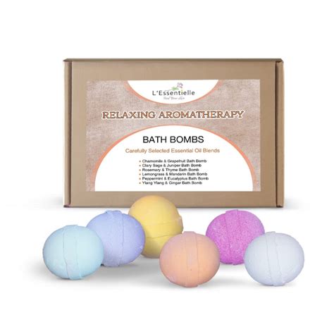 Essential Oil Blends Aromatherapy Bath Bomb T Set Lessentielle