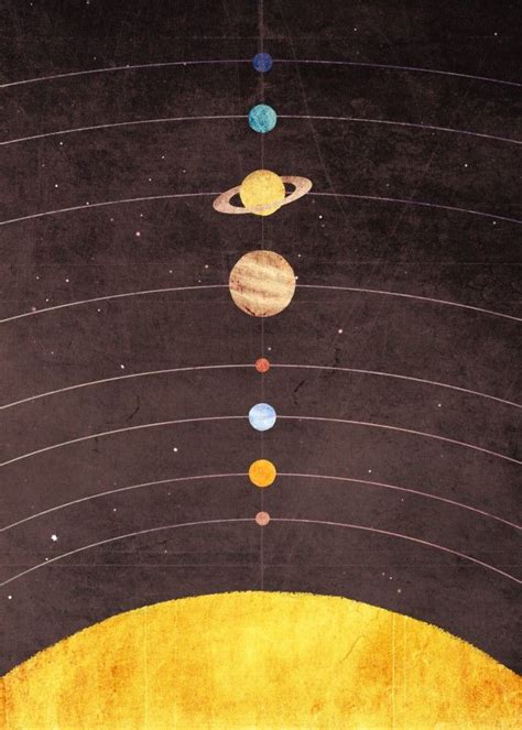 Solar System Poster Picture Metal Print Paint By Annisa Tiara