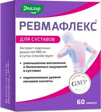 Купить ревмафлекс капс 60 шт (мартинии душистой экстракт) от 1115 руб ...