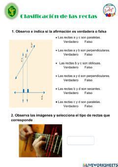 Clasificaci N De Rectas Idioma Espa Ol O Castellano Curso Nivel