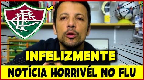 NOSSA NOTÍCIA PÉSSIMA PARA O FLUMINENSE CAIU COMO UMA BOMBA TRISTE