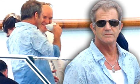 Mel Gibson Enjoys A Brew With Royal Friend Prince Albert As They Relax