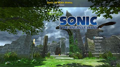 Sonic 06 Main Menu. [Sonic Frontiers] [Mods]