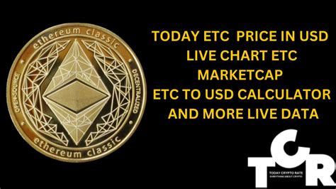 Etc Current Price Live Chart Marketcap Etc To Usd Calculator