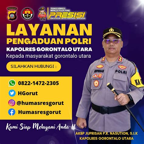 Optimalkan Pelayanan Masyarakat Polres Gorut Sediakan Layanan