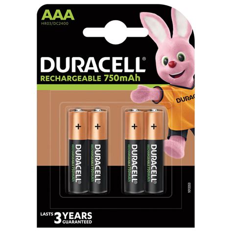 БАТЕРИИ DURACELL AAA 750mAh