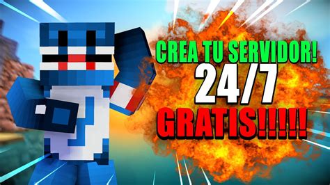 Como Crear Servidor De Minecraft Gratis 247 Youtube