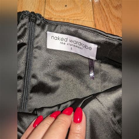 Naked Wardrobe Dresses Nwot Naked Wardrobe Fitted Bustier Strapless Satin Mini Dress