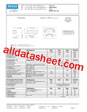 DIP24 1A75 13L DE Datasheet PDF Meder Electronic