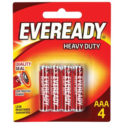 Eveready Aaa Red Heavy Duty Pack Big W