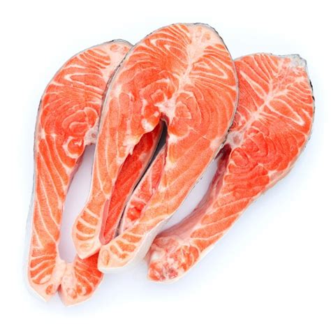 Premium Photo Fresh Raw Salmon Red Fish Steak