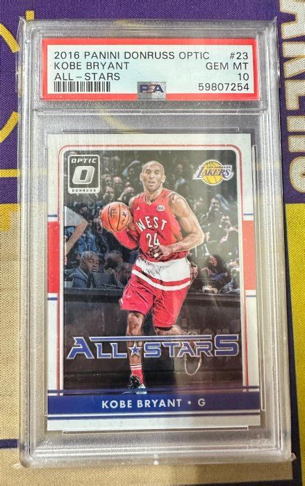 Panini Donruss Optic Kobe Bryant All Start Psa Yahoo