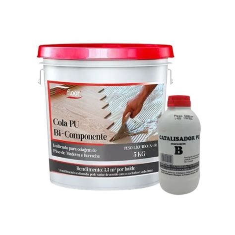 Cola Pu Flexfloor Piso De Madeira E Borracha 5 Kg RLX Importe