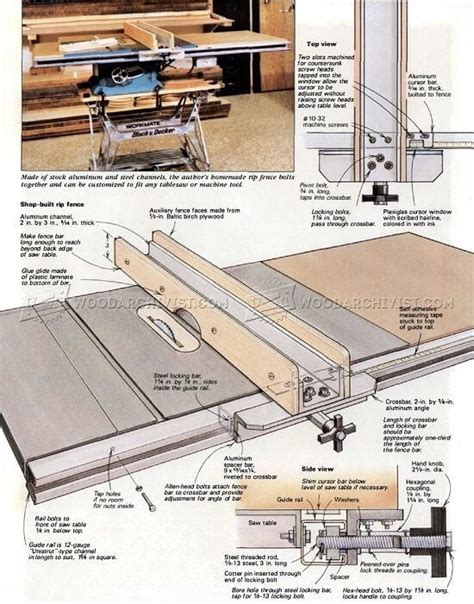 8 Simple DIY Table Saw Fence Plans You Can Build In Less 1 Hour