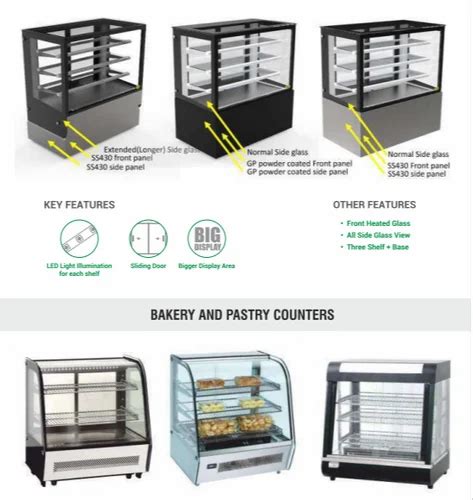 Stainless Steel Hot Cold Ss Display Counter For Bakery Hotels At 10000 Sq Ft In New Delhi