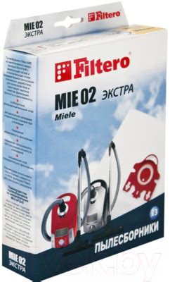 Filtero Экстра MIE 02 (3шт) Комплект пылесборников для пылесоса купить ...