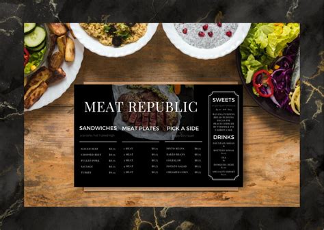 Restaurant Menu Template, Editable Food Menu Template, Restaurant Food ...