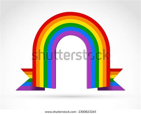 Gay Pride Banner Rainbow Colored Flag Stock Vector Royalty Free Shutterstock