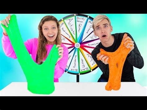 Mystery Wheel Of Slime Challenge Best Diy Wins Sis Vs Bro