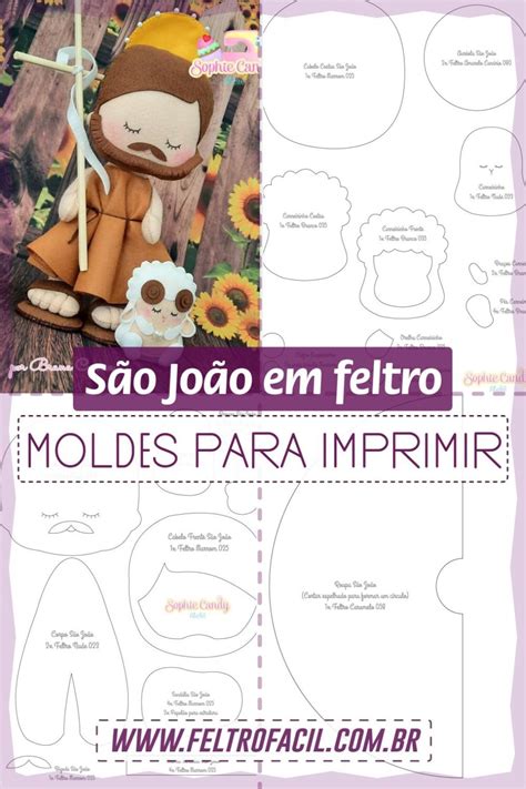 Molde de São João Para Download E Impressão FeltroFácil Livro de