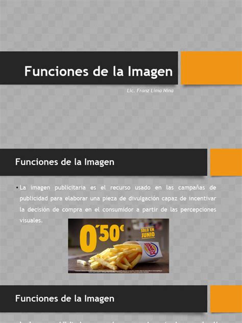 Funciones de La Imagen | PDF 