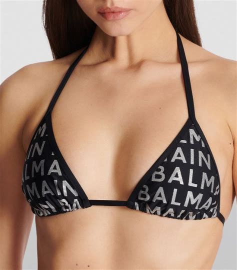 Balmain Lam Logo Triangle Bikini Harrods Us