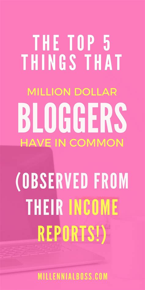 million dollar bloggers millennial boss