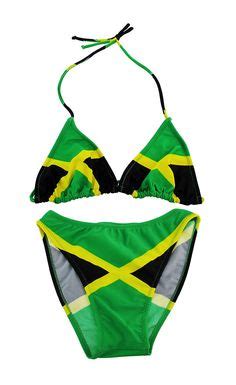 Richmond Victoria Flag Bikini Jamaican Flag Cruise Outfits Cruise Clothes Green Swimsuit
