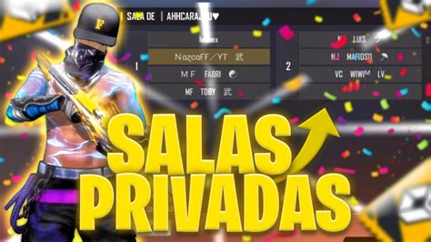 DIRECTO FREE FIRE En Vivo PVP SALAS 4 VS 4 SALAS PRIVADAS