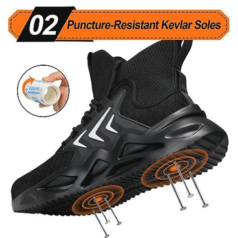 Snapklik Steel Toe Shoes For Men Women Slip Resistant Safety Toe