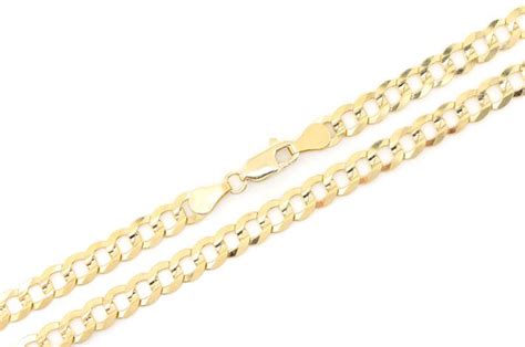 Icebox 5 5MM Flat Curb Bracelet 14k Solid Gold