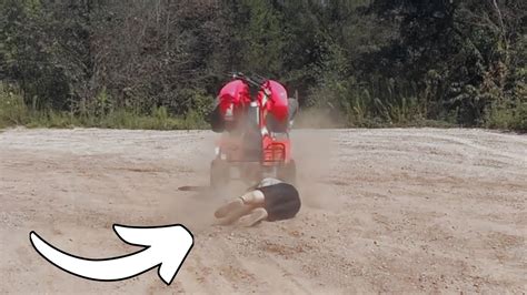 Four Wheeler Crashes In A Wheelie Youtube