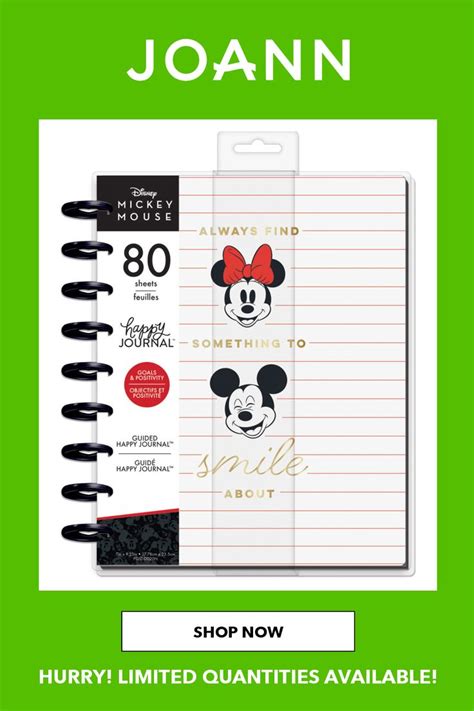 Happy Planner Disney Goals Positivity Classic Guided Journal JOANN